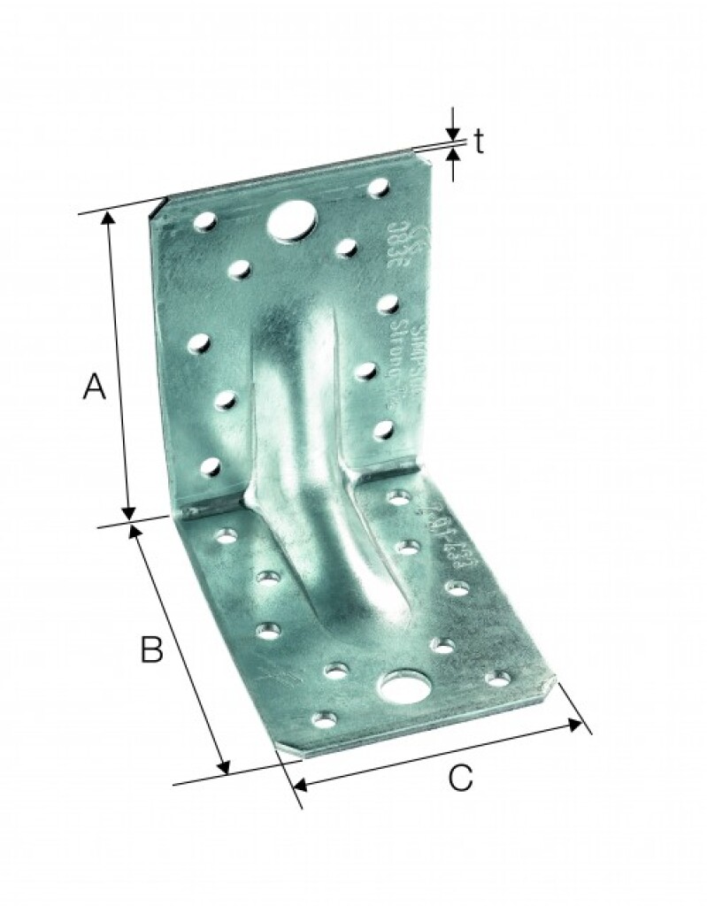 Winkelverbinder  70m/Rippe (SIMPSON) ABR70-B